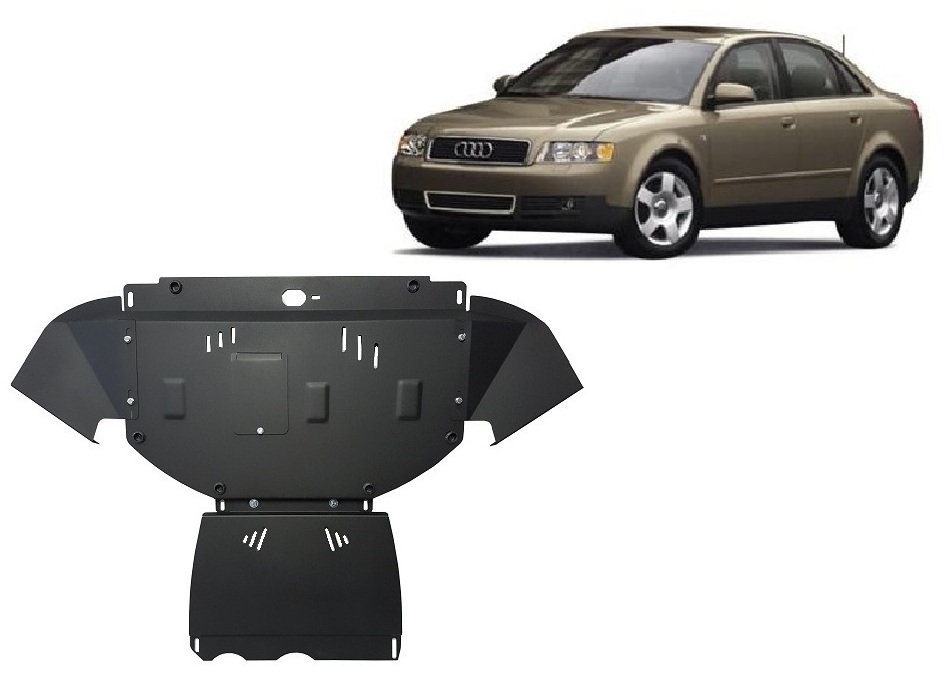 Audi A4 B6 Petrol (2000-2005) Engine, Front Bumper, Gearbox, Radiator Skid Plate - 2 mm Steel