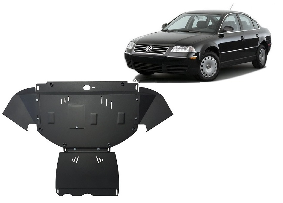 Volkswagen Passat (2000-2005) Engine, Front Bumper, Gearbox, Radiator Skid Plate - 2 mm Steel