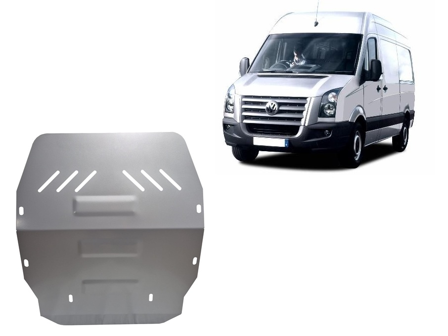 Volkswagen Crafter (2006-2016) Engine, Gearbox Skid Plate - 3 mm Aluminum