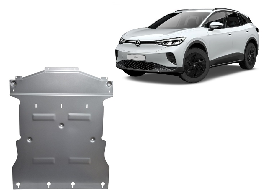 Volkswagen ID.4 (2021-2026) Engine, Gearbox, Radiator Skid Plate - 3 mm Aluminum