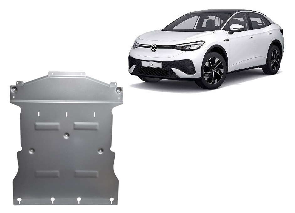 Volkswagen ID.5 (2022-2026) Engine, Gearbox, Radiator Skid Plate - 3 mm Aluminum