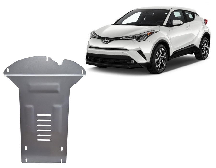 Toyota C-HR (2016-2023) Catalytic Converter Skid Plate - 3 mm Aluminum