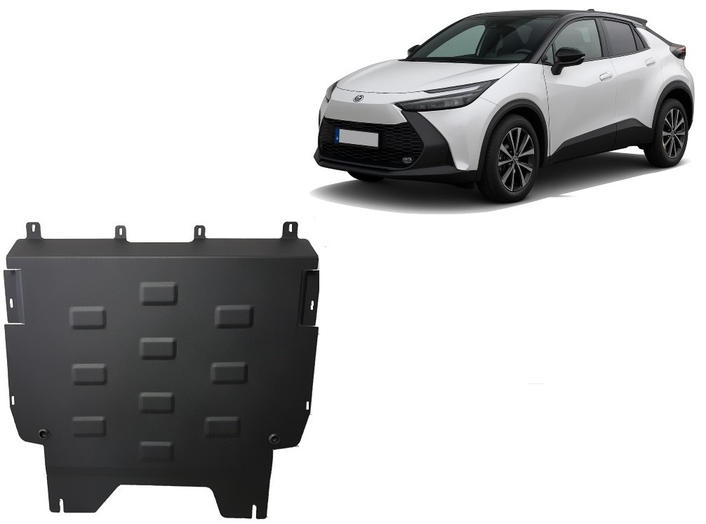 Toyota C-HR (2023-2026) Engine, Gearbox, Radiator Skid Plate - 2 mm Steel