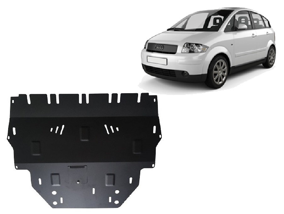 Audi A2 (2000-2005) Engine, Front Bumper, Gearbox, Radiator Skid Plate - 2 mm Steel
