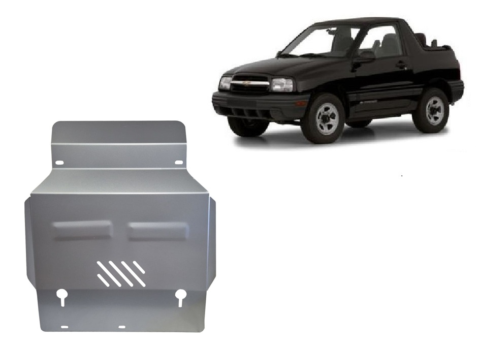 Chevrolet Tracker (1999-2005) Engine, Radiator Skid Plate - 3 mm Aluminum