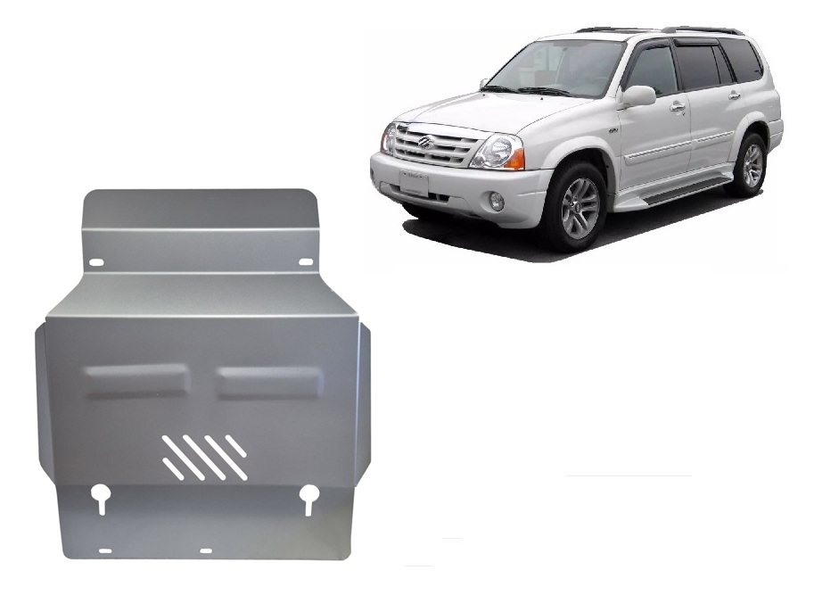 Suzuki Grand Vitara XL7 (1998-2009) Engine, Radiator Skid Plate - 3 mm Aluminum