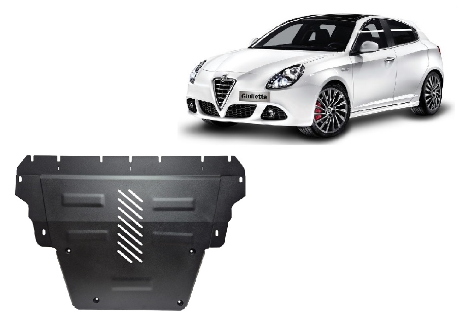 Alfa Romeo Giulietta (2010-2020) Engine, Gearbox, Radiator Skid Plate - 2 mm Steel