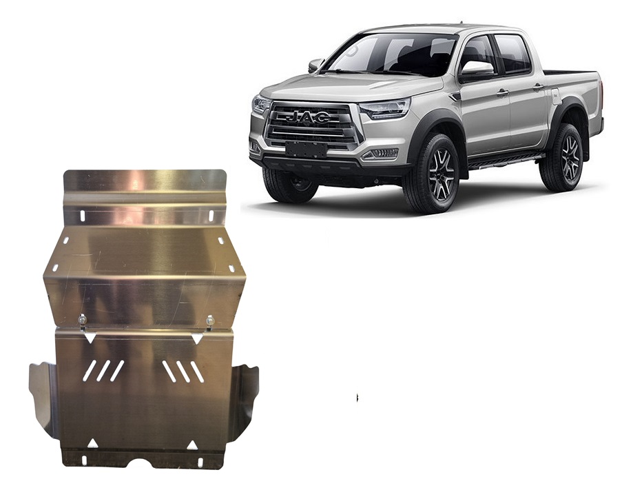 Jac T8 (2018-2026) Engine, Radiator Skid Plate - 4 mm Aluminum