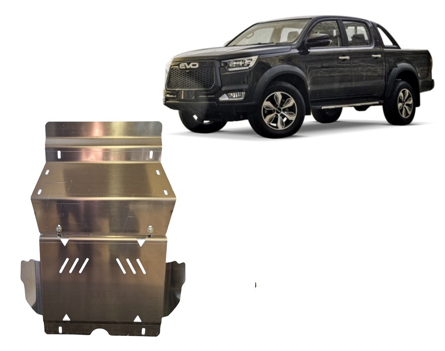 Evo Cross 4 (2018-2026) Engine, Radiator Skid Plate - 6 mm Aluminum