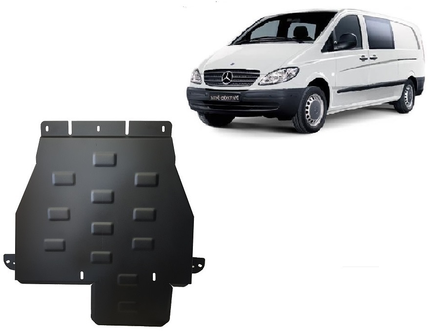 Mercedes Vito W639 4X4 (2003-2014) Gearbox, Transfer Case Skid Plate - 2.5 mm Steel