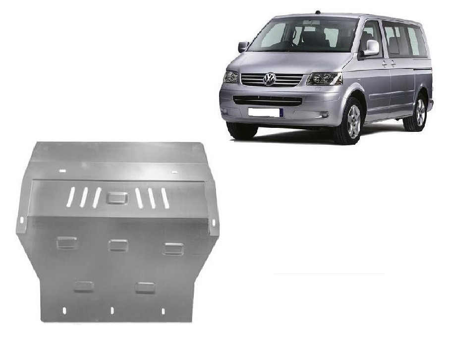 Volkswagen Transporter T5 Caravelle (2003-2015) Engine, Front Bumper, Gearbox, Radiator Skid Plate - 2 mm Steel