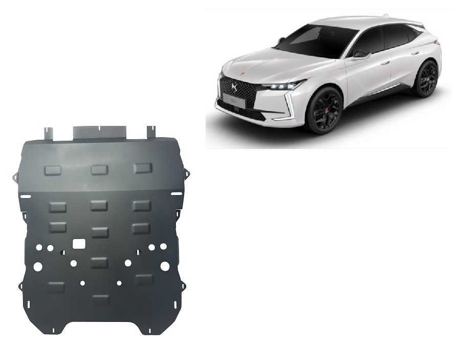 Citroen DS4 II (2021-2026) Engine, Front Bumper, Gearbox, Radiator Skid Plate - 2 mm Steel