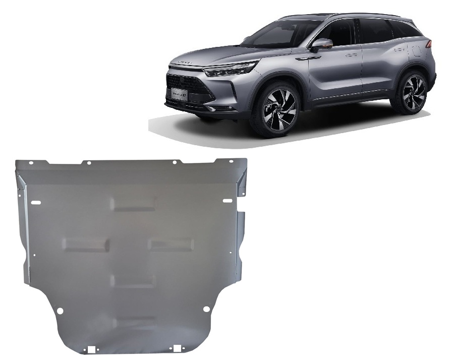 BAIC Beijing X75 (2020-2023) Engine, Gearbox, Radiator Skid Plate - 3 mm Aluminum