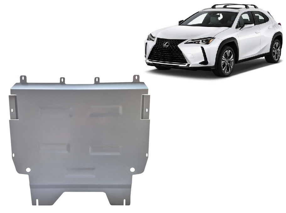 Lexus UX (2019-2026) Engine, Gearbox, Radiator Skid Plate - 3 mm Aluminum