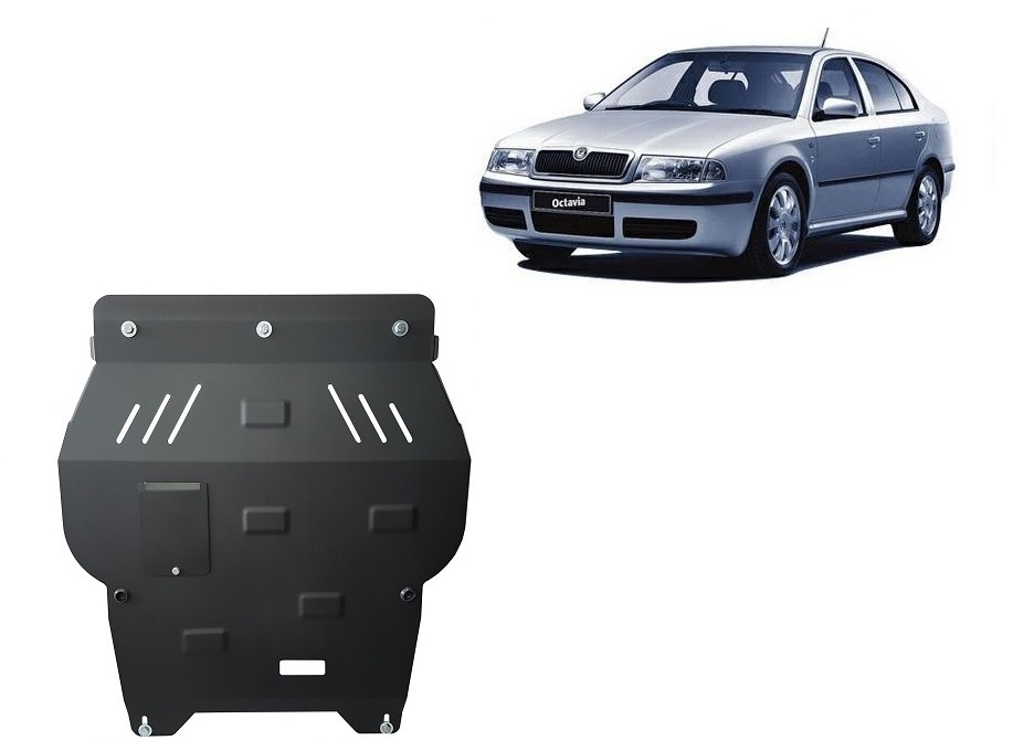 Skoda Octavia Tour (1998-2010) Engine, Front Bumper, Gearbox, Radiator Skid Plate - 2 mm Steel