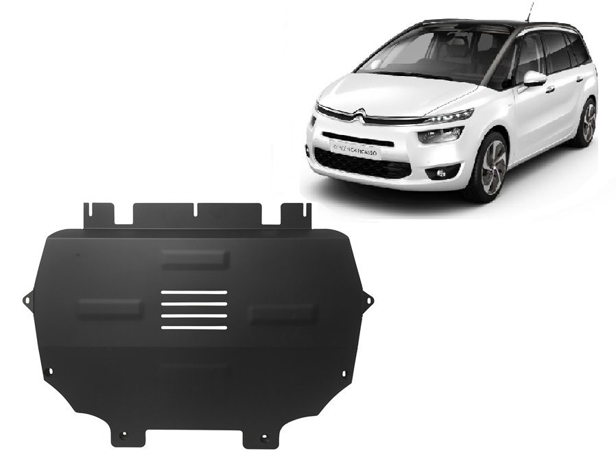 Citroen C4 Picasso (2013-2018) Engine, Gearbox, Radiator Skid Plate - 2 mm Steel