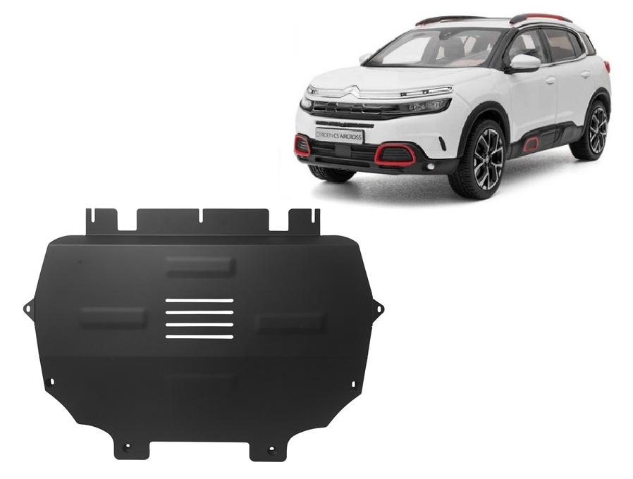 Citroen C5 Aircross (2017-2026) Engine, Gearbox, Radiator Skid Plate - 2 mm Steel
