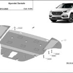 2 mm steel underbody guard for Hyundai Santa Fe 2018–2023