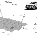 2 mm steel underbody guard for Audi Q2 2021–2026 automatic gearbox