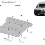 2 mm steel underbody protection for Mercedes Sprinter 4x4 2024–2026