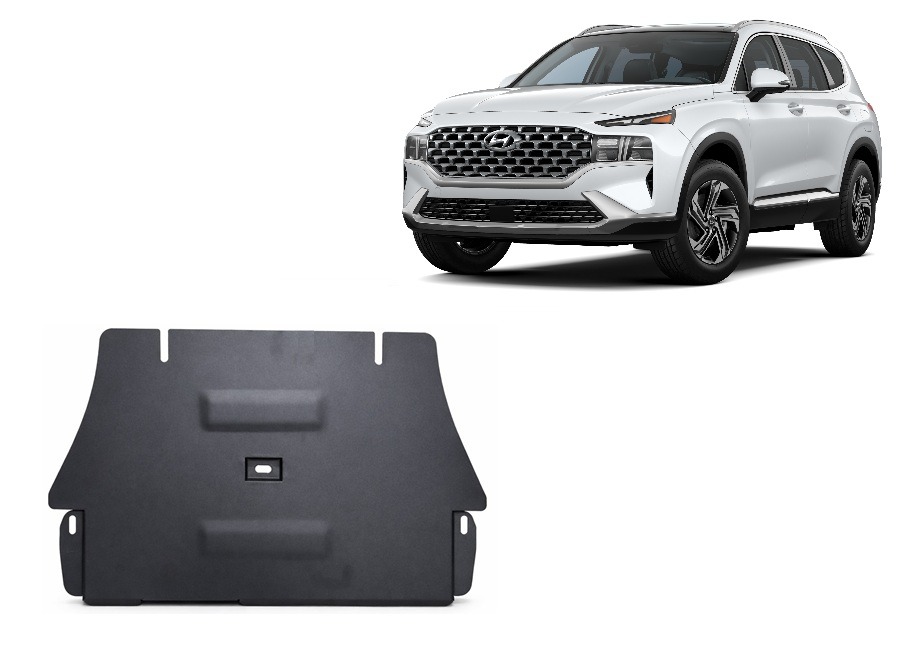 Hyundai Santa Fe 2018–2023 2 mm steel catalytic converter guard