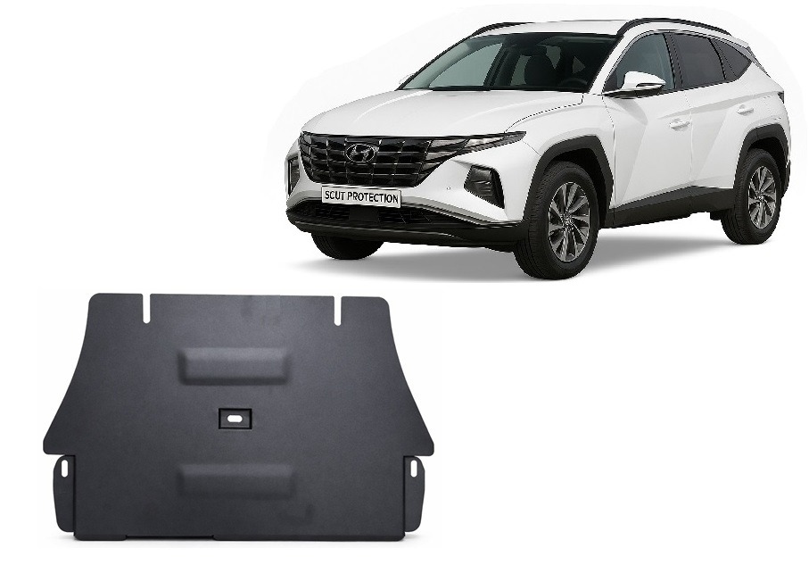 Hyundai Tucson 2021–2026 2 mm steel catalytic converter guard