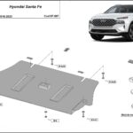 Hyundai Santa Fe catalytic converter protection cat lock steel guard