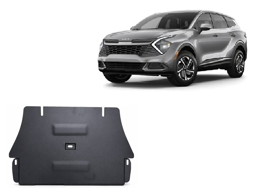 Kia Sportage 2021–2026 2 mm steel catalytic converter guard