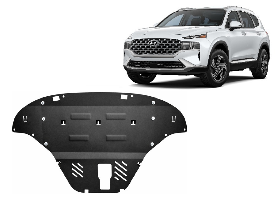 Hyundai Santa Fe 2018–2023 2 mm steel skid plate