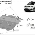 Toyota Proace City Verso engine gearbox radiator and front bumper skid plate