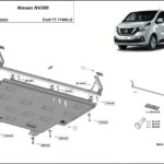 3 mm aluminium underbody guard for Nissan NV300 2022–2026