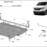 Renault Trafic aluminium engine gearbox and radiator underbody protection