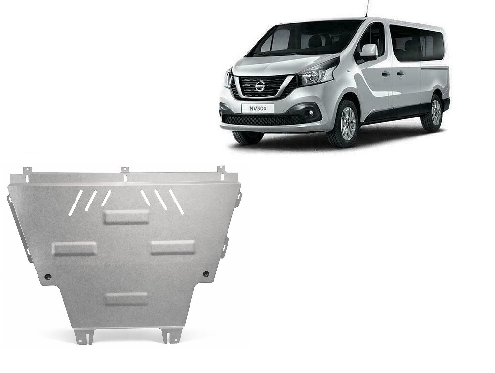 Nissan NV300 2022–2026 3 mm aluminium engine gearbox and radiator skid plate