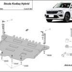 Skoda Kodiaq Hybrid engine and gearbox skid plate 2024–2026