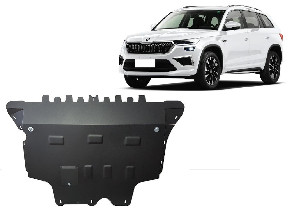 Skoda Kodiaq Hybrid 2024–2026 engine gearbox radiator skid plate