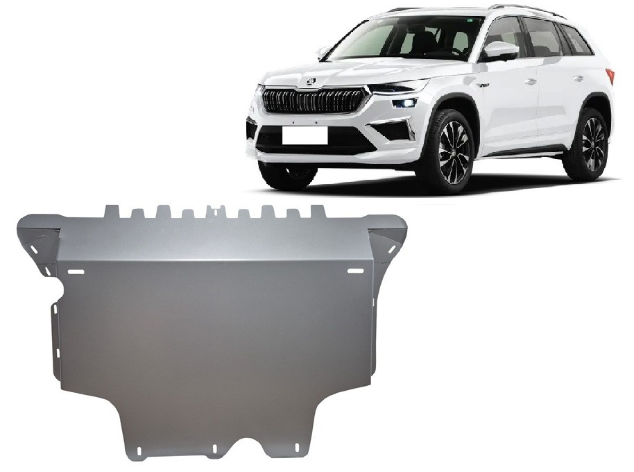 Skoda Kodiaq Hybrid 2024–2026 engine gearbox radiator skid plate