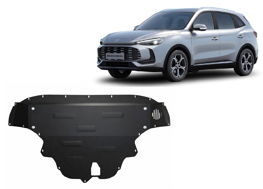 MG ZS Hybrid 2024–2026 2 mm steel skid plate underbody protection