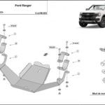 Ford Ranger rear underbody protection plate 2023–2026
