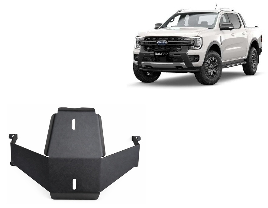 Ford Ranger 2023–2026 rear differential skid plate
