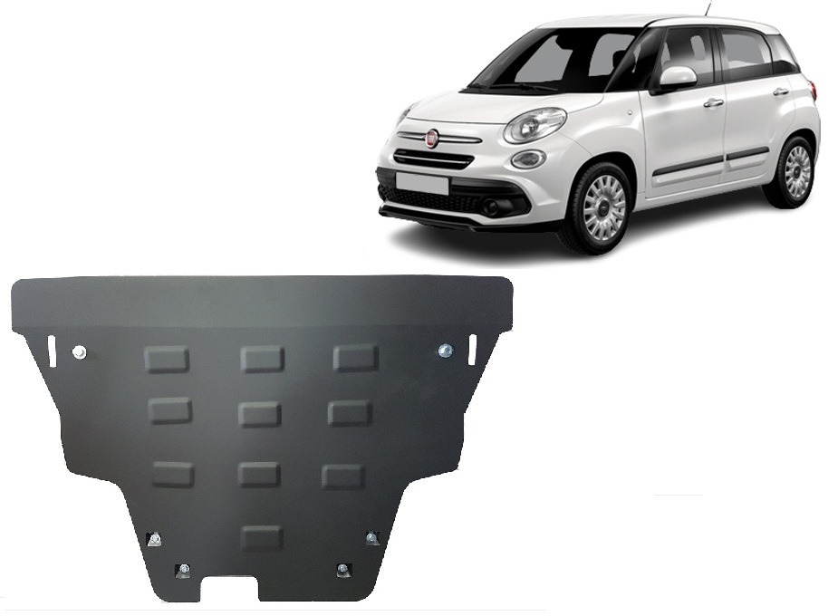 Fiat 500 L 2012–2022 2 mm steel skid plate