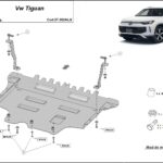 3 mm aluminium underbody guard for VW Tiguan 2024–2026