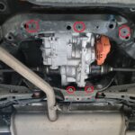 Toyota RAV4 Hybrid rear differential skid plate underbody protection