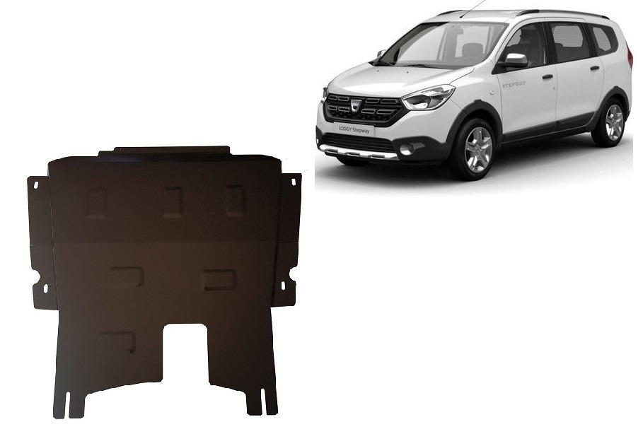Dacia Lodgy Stepway 2014–2022 engine gearbox skid plate