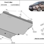 Ford C-Max engine and gearbox skid plate 2010–2019