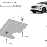 Nissan Qashqai rear underbody protection plate 2021–2026