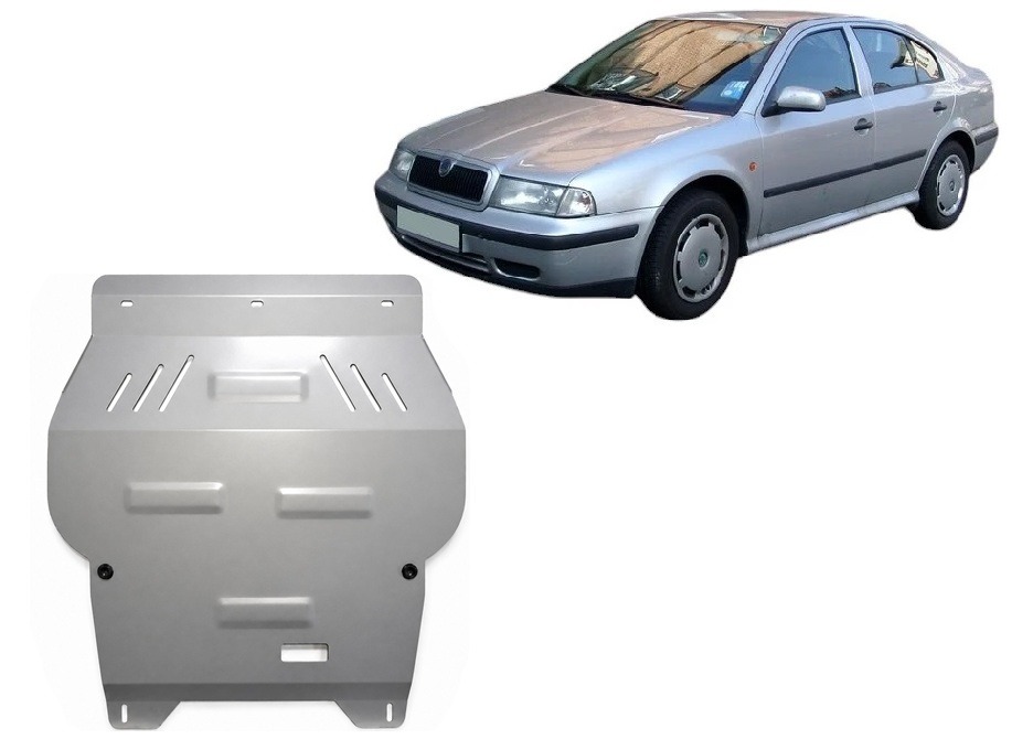 Skoda Octavia 1998–2010 engine front bumper gearbox radiator skid plate