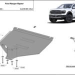 3 mm aluminium underbody protection for Ford Ranger Raptor 2023–2026