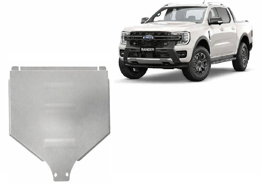 Ford Ranger 2.0 Diesel (2023-2026) Gearbox Skid Plate – 3 mm Aluminium