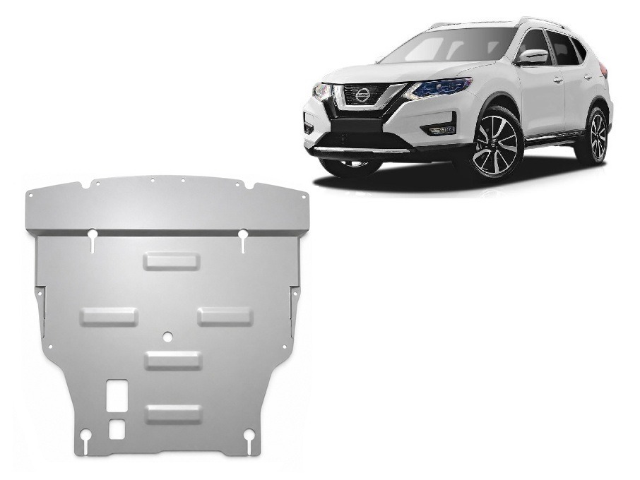 Nissan X-Trail T32 (2014-2021) Engine, Gearbox, Radiator Skid Plate – 3 mm Aluminium