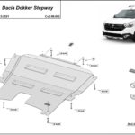 Dacia Dokker Stepway engine and gearbox skid plate 2012–2021